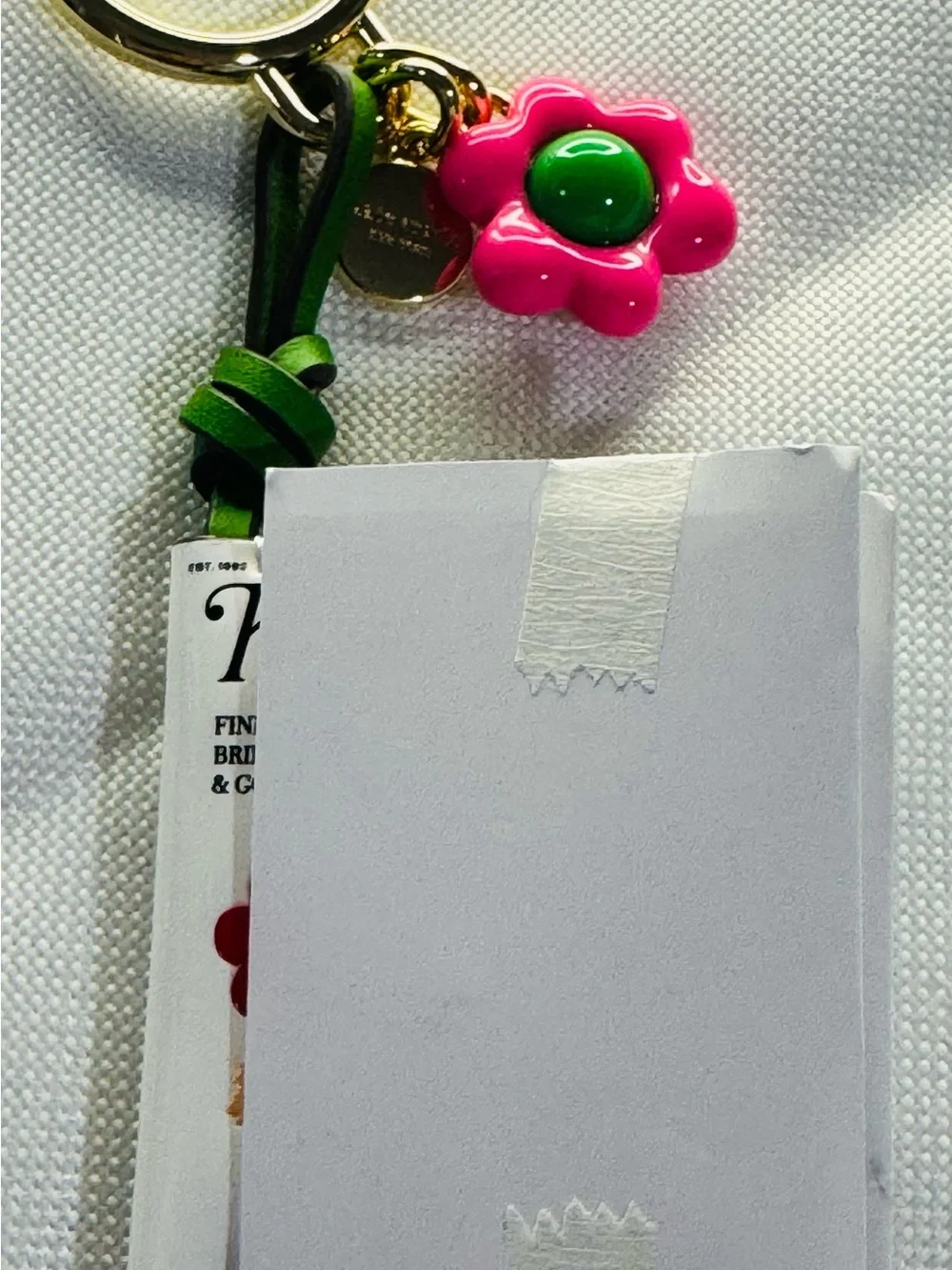 Kate Spade Fresh Picks Magazine Charm 🌸 RARE OPENS Book Keychain NWT Collecto - Picture 11 of 11